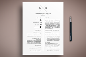 Creative Resume Template Word Pages