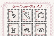Vintage Summer Clipart, Beach Set, an Object Illustration by The October Creative (Thumbnail 6 of 6)