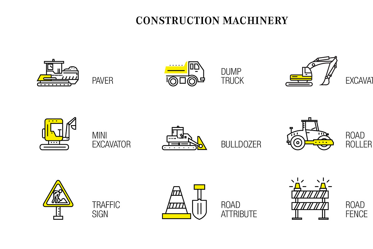Construction machinery 20 ITEMS, a Technology Illustration by Vladimir Vihrev (Photo 2 of 20)