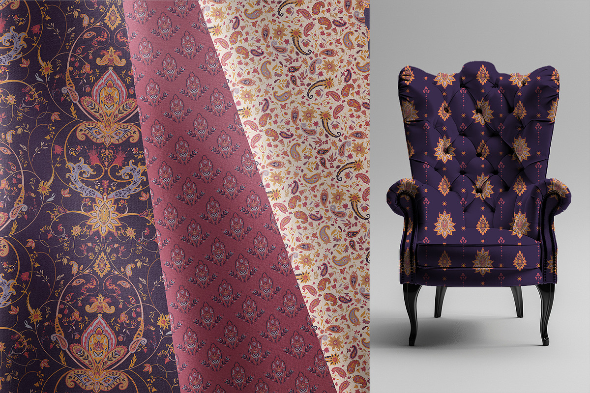 Majestic Paisley Symphony, a Pattern Graphic by Sonulkaster (Photo 12 of 12)
