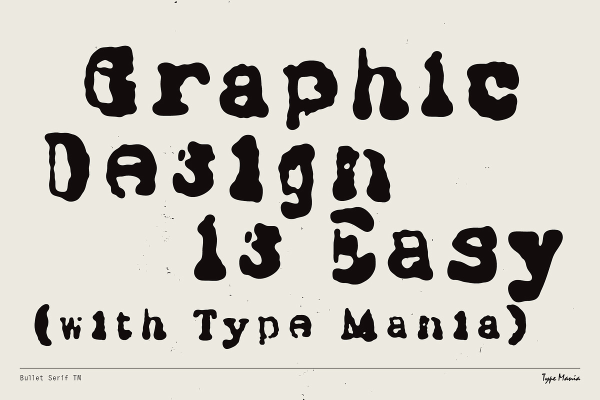 Bullet Serif TM – Grunged Typewriter, a Sans Serif Font by Type Mania (Photo 10 of 10)