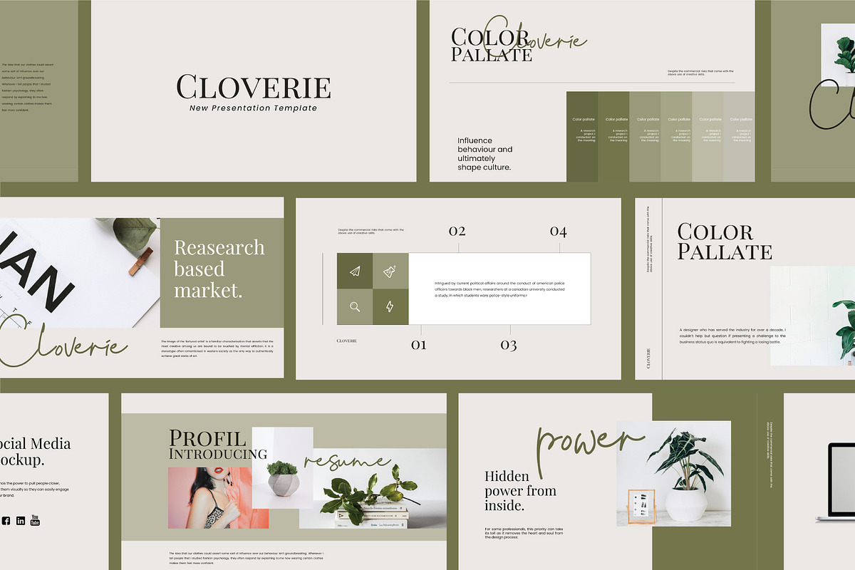 Cloverie Google Slide Template, a Presentation Template by Visualin.std (Photo 5 of 6)