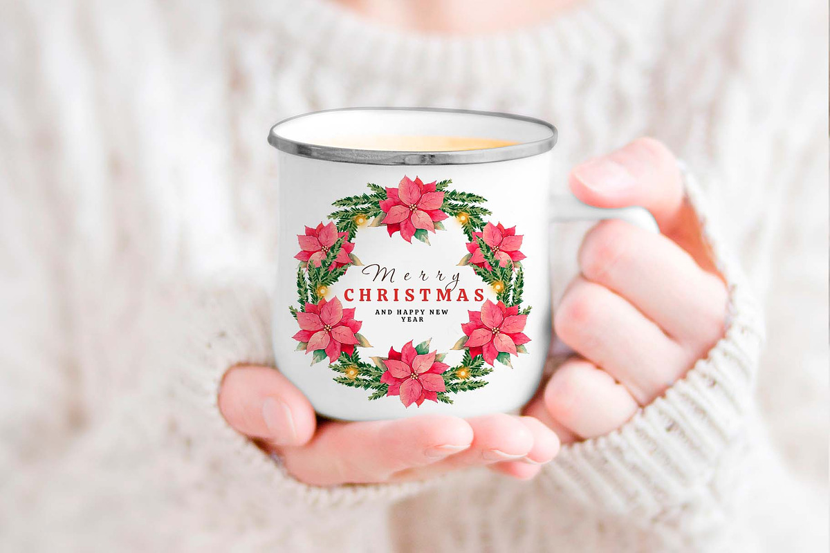 Watercolor Tropical Christmas set, a Seasonal Illustration by VerAna (Photo 14 of 19)
