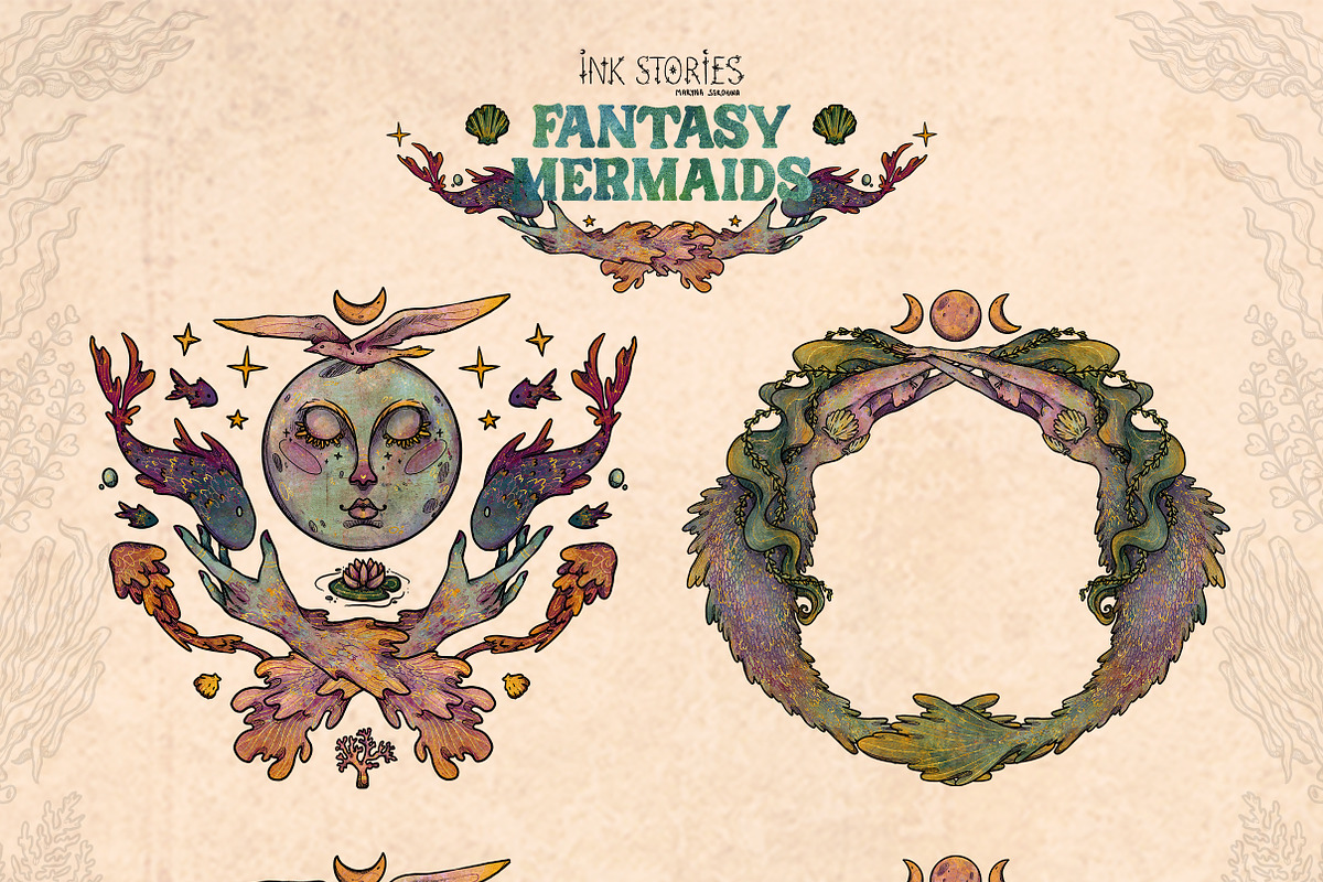 Enchanted Sea Bundle Fantasy Marine, an Animal Illustration by Ink Stories (Photo 9 of 54)