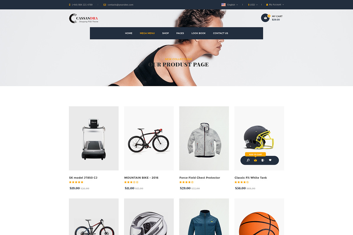 Cassandra - Sport & Gym - Muse Theme, a Websites & App Template by DigitalCenturySF (Photo 4 of 7)