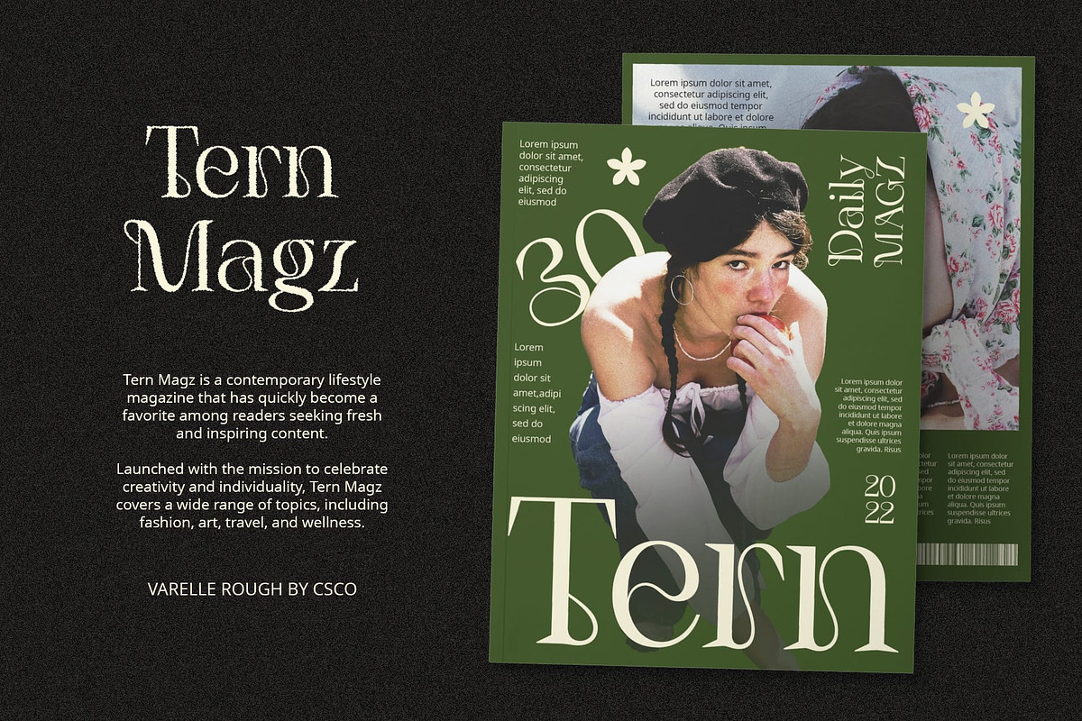 Varelle Rough, a Serif Font by Craft Supply Co. (Photo 4 of 8)