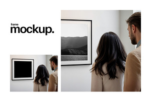 Frame Mockup #15, Black Landscape, a Print Template by Kzara Visual Concepts