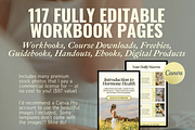 117-Page Canva Workbook Template, a Social Media Template by Solana Creative Co. (Thumbnail 8 of 10)
