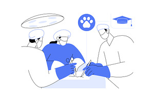 Surgery practice isolated cartoon, an Education Illustration by Visual Generation