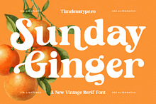 Sunday Ginger Vintage Serif