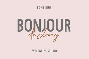 Bonjour de Jong - Font Duo