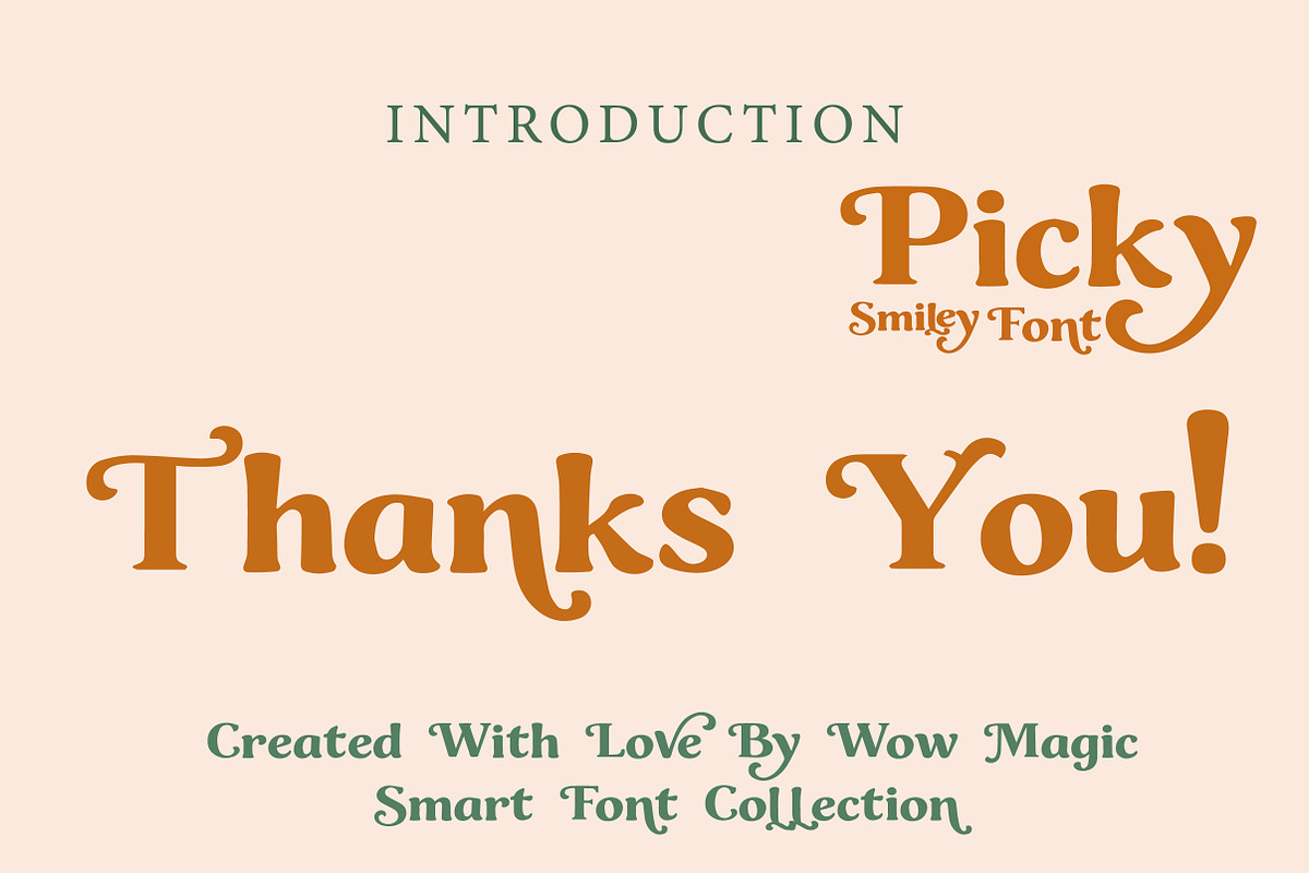 Picky Smiley Font, a Sans Serif Font by Wow Magic (Photo 3 of 3)