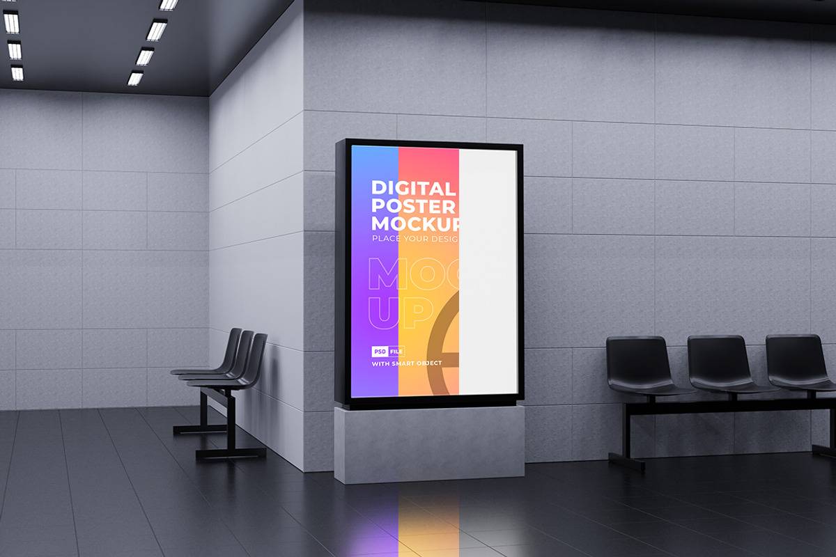 Digital signage Mockup, an Advertising Mockup by Artlogs (Photo 2 of 4)
