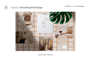 Realistic Mood Board Mockups