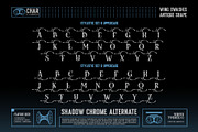 Shadow Chrome Typeface, a Serif Font by alit design (Thumbnail 14 of 17)
