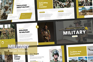 Military Keynote&GSL Template, a Presentation Template by yanindesign