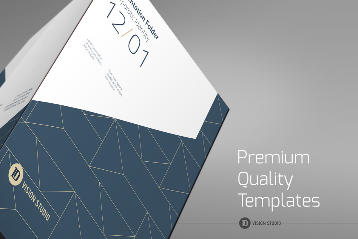 Presentation Folder Template 005, a Stationery Template by ID Vision Studio (Photo 4 of 4)