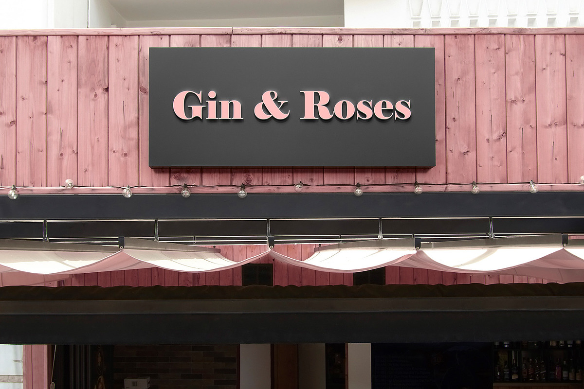 Logo Mockup Wooden Facade 3D Sign, an Advertising Mockup by Asylab (Photo 4 of 5)