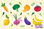 Collection of Fruit and Vegetables, a Food Illustration by MISS CHATZ (Thumbnail 2 of 3)