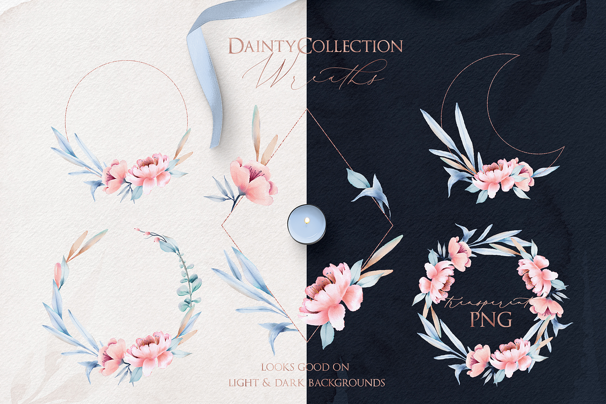 Watercolor Col. Dainty Blossom, a Texture Illustration by Inky Jar Design Studio (Photo 2 of 13)