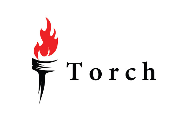 Torch logo, simple modern design preview 2