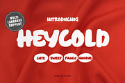 HEYCOLD CUTE FONT, a Sans Serif Font by FadeLine Studio (Thumbnail 1 of 13)