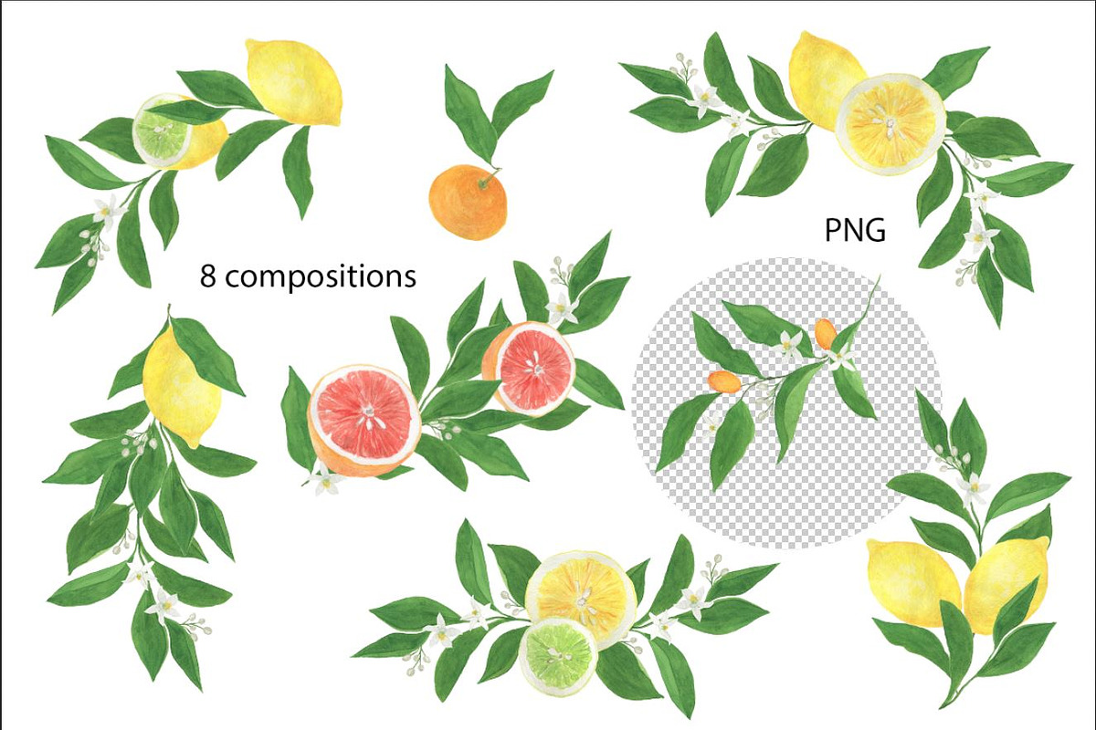 Citrus collection, a Pattern Graphic by ramika (Photo 7 of 9)