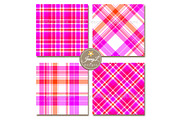 Neon Valentine Plaid Digital Papers, a Pattern Graphic by JennyL Designs (Thumbnail 8 of 8)