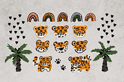 Tiger time. Palms patterns clip art, an Animal Illustration by essskina (Thumbnail 2 of 8)