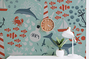 Ahoy Nautica Element, a Wallpaper Graphic by AAN Seamless Shop (Thumbnail 3 of 6)