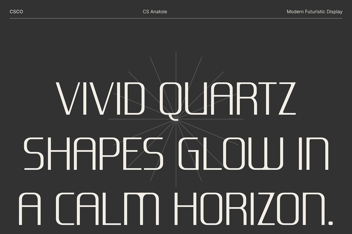 CS Anatole – Modern Futuristic Font, a Sans Serif Font by Craft Supply Co. (Photo 7 of 8)