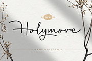 Holymore - Handwritten font, a Script Font by Littlehand (Thumbnail 1 of 9)
