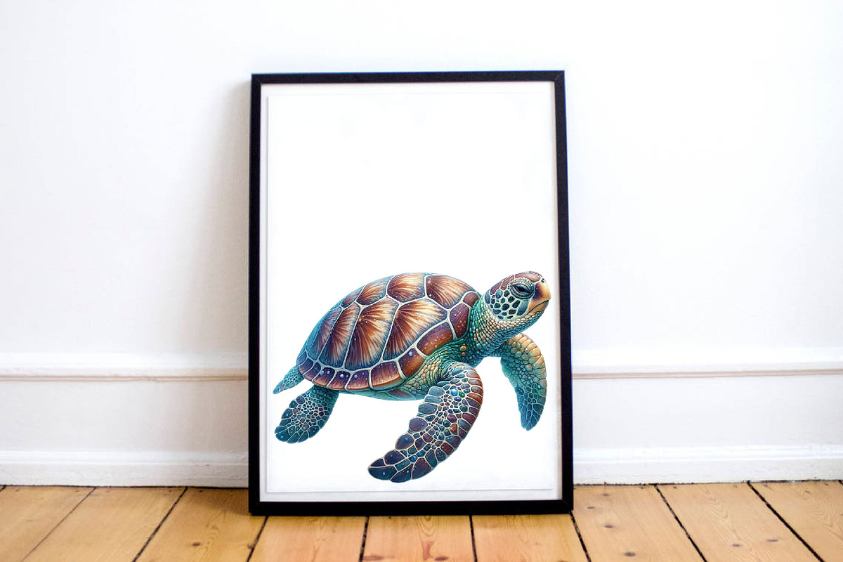 Watercolor Beach Sea Turtle PNG, a Graphic by CitraGraphics (Photo 4 of 6)