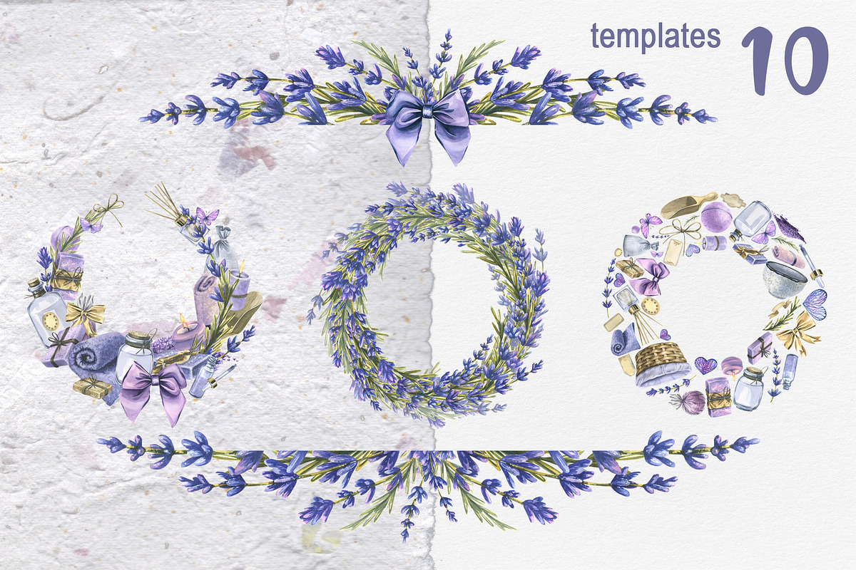Lavender Spa Watercolor Set, an Illustration by NATASHA CHU (Photo 11 of 19)