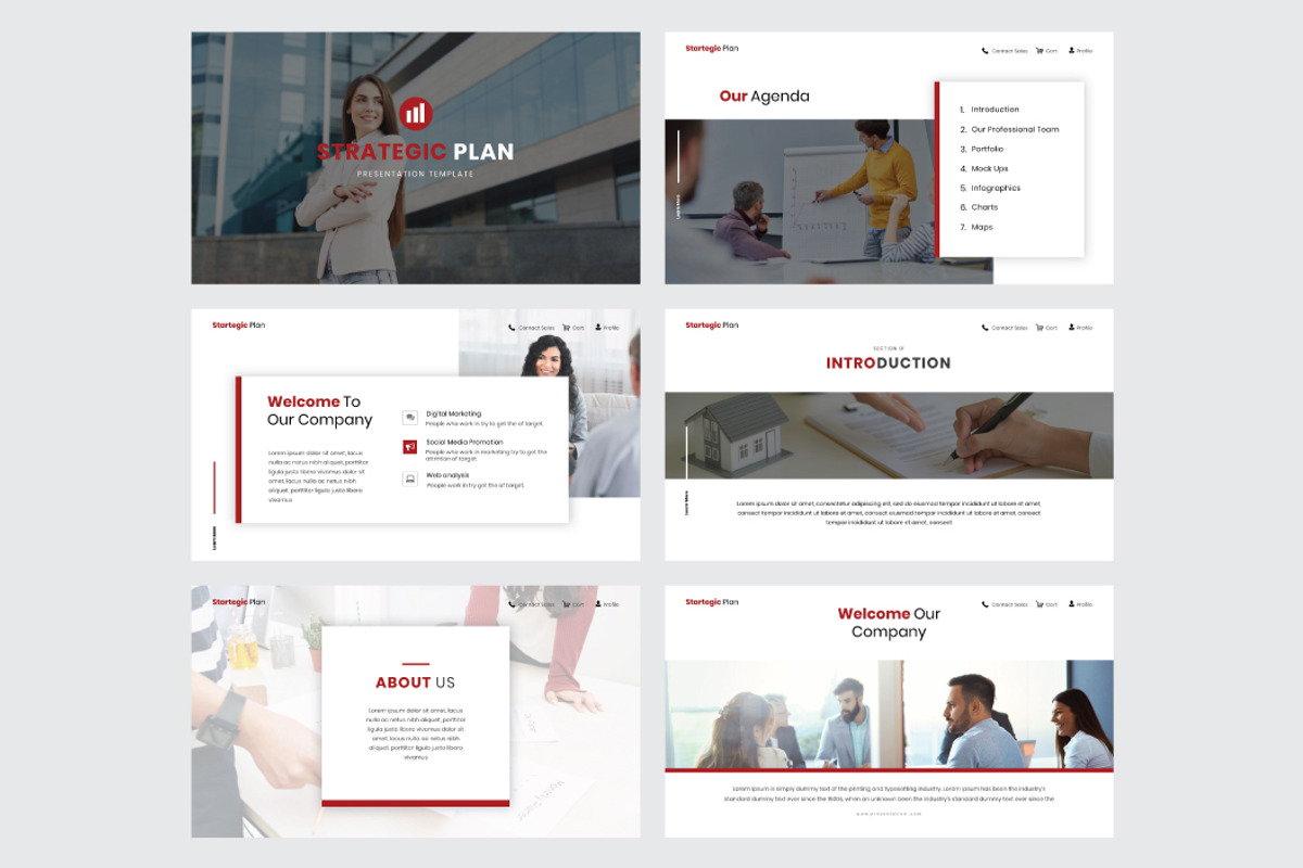 STRATEGIC PLAN - Powerpoint Template, a Presentation Template by Shafura (Photo 2 of 6)