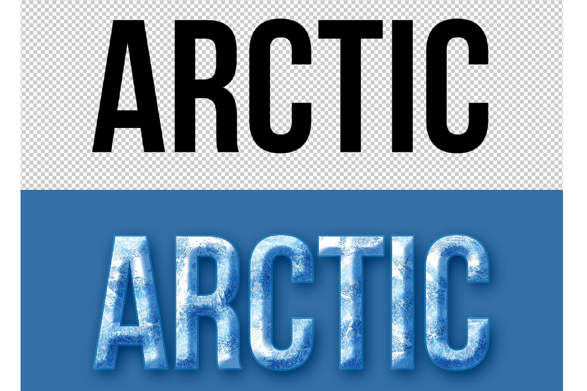 Frost Ice Frozen Cold Text Effect, a Layer Style Add-On by studiogstock (Photo 2 of 2)