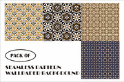 pack of seamless pattern wallpaper, a Background Graphic by Brainware Graphic (Thumbnail 1 of 9)