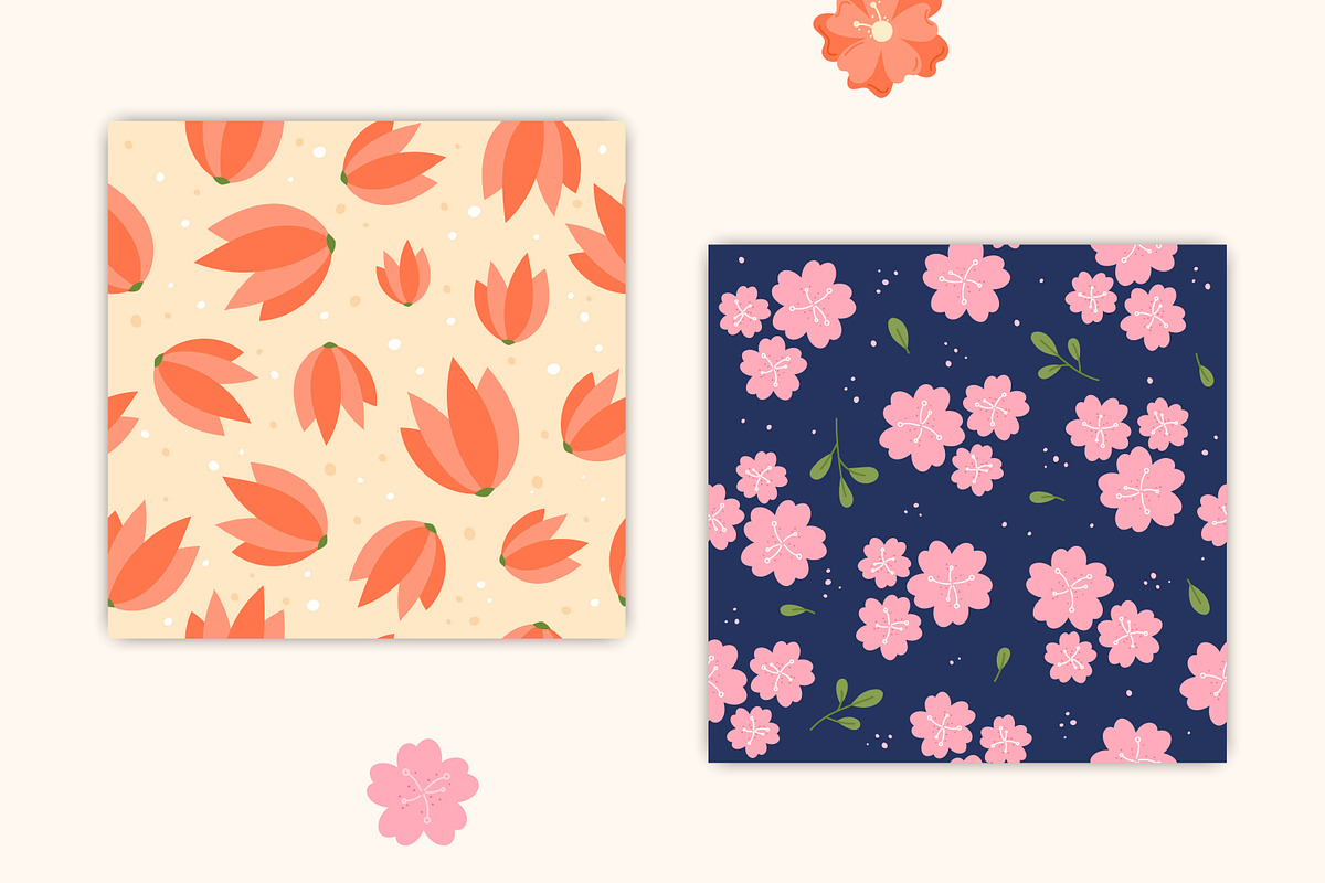 Flowers PNG Clipart Vector Patterns, a Pattern Graphic by AnnaViolet_store (Photo 8 of 16)