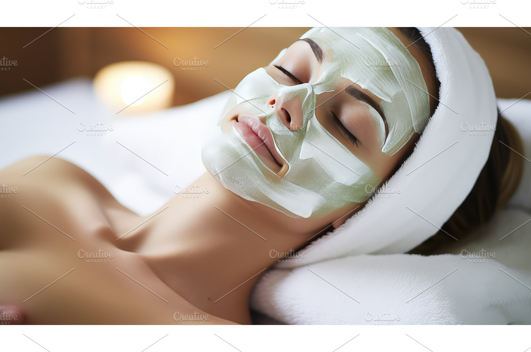 spa holiday facial ai generated, a Beauty & Fashion Photo by pikepicture