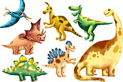 My Friends Dinosaurs - Clip Art Set, an Animal Illustration by Mashamashastu (Thumbnail 2 of 12)
