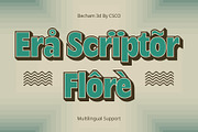 Becham 3D, a Sans Serif Font by Craft Supply Co. (Thumbnail 7 of 8)