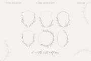 Vintage Floral wreaths and frames, an Illustration by Saga Design Studio (Thumbnail 2 of 5)