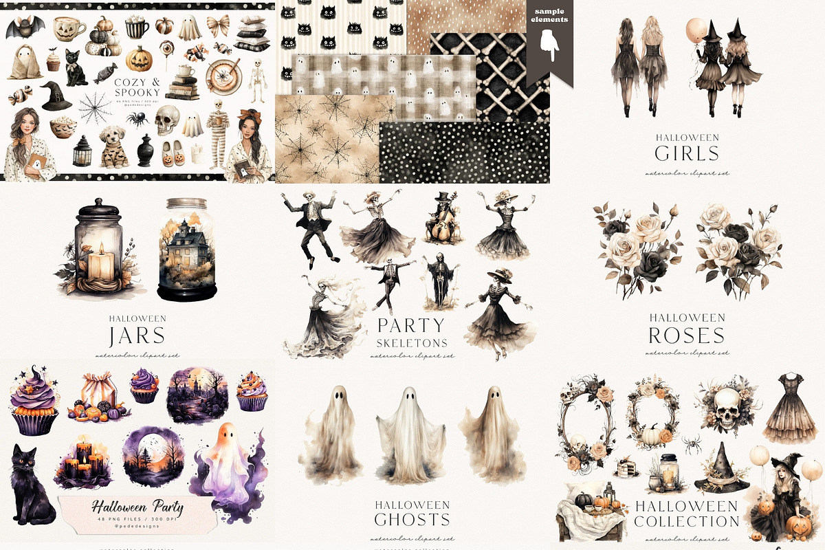 Halloween Mega Bundle 750+, a Seasonal Illustration by PeDe Designs (Photo 6 of 9)