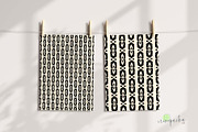 Black and White Boho Pattern Bundle, a Pattern Graphic by irenepachadesign (Thumbnail 6 of 7)