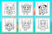 Cute Swing Girl Coloring Book, an Arts & Entertainment Photo by Wow Magic (Thumbnail 2 of 3)