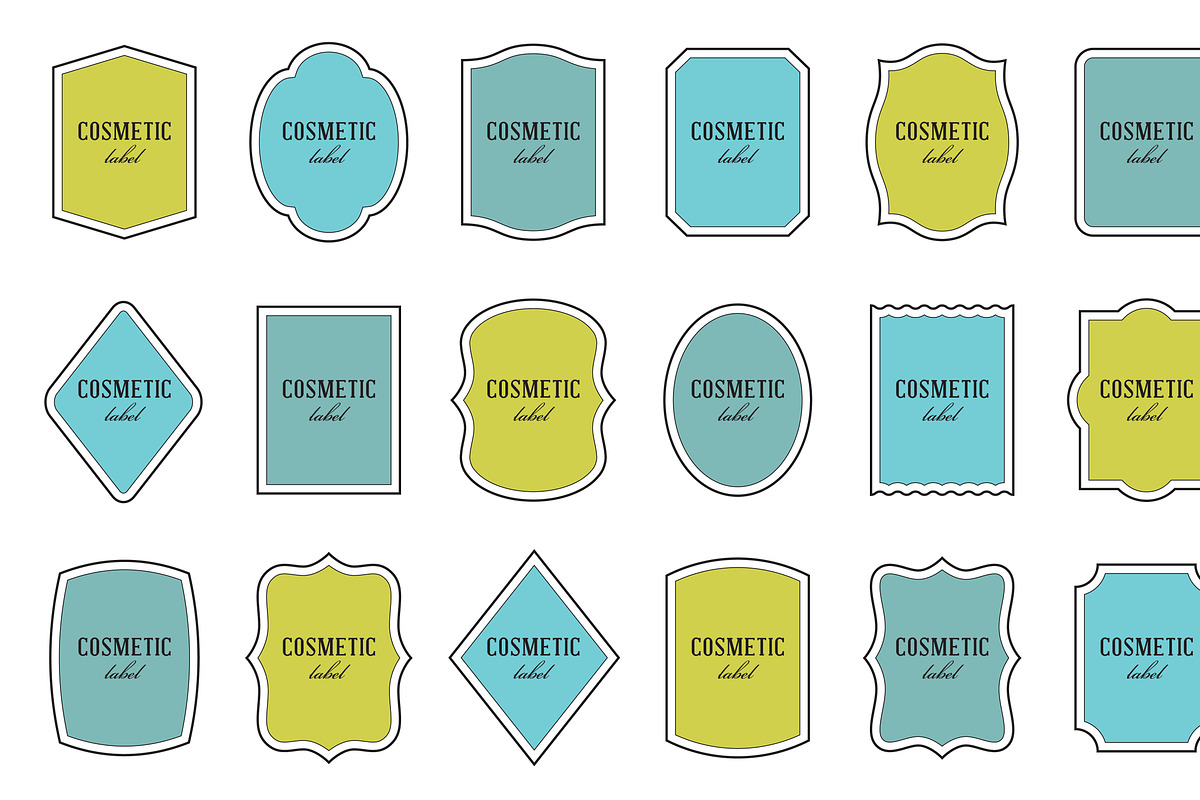 Labels: 18 shapes, different colors, an Object Graphic by moibalkon (Photo 8 of 19)