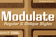 Modulate, a Font by Stiggy & Sands (Thumbnail 1 of 9)
