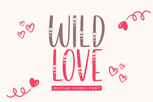 Wild Love - Lovely Girly - Cute Font