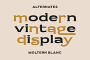 Moltern Blanc - Vintage Display Fon, a Sans Serif Font by Letterhend Studio (Thumbnail 2 of 9)