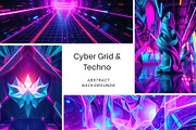 Futuristic Techno Backgrounds Pack, a Background Graphic by pictures for you (Thumbnail 2 of 12)